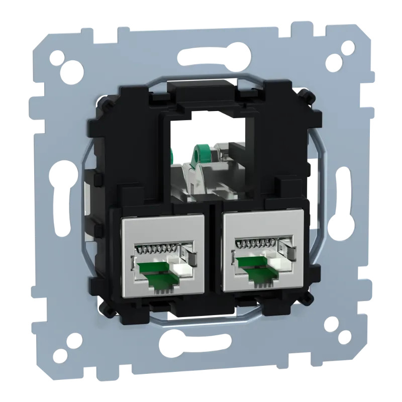 Méca RJ45x2 S-One Cat6 FTP STP - MEG4576-0022 Schneider Electric