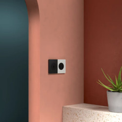 Odace Architecte - plaque de finition latérale - effet Perle Noire