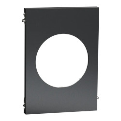 Odace Architecte - plaque de finition centrale - effet Perle Noire