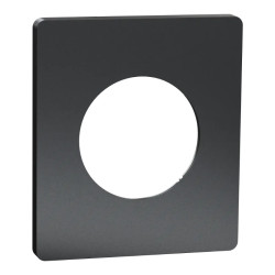 Odace Architecte - plaque de finition 1 poste - effet Perle Noire