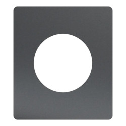 Odace Architecte - plaque de finition 1 poste - effet Perle Noire