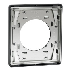 Odace Architecte - plaque de finition 1 poste - effet Perle Noire