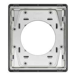 Odace Architecte - plaque de finition 1 poste - effet Perle Noire