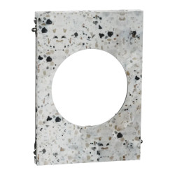 Odace Architecte - plaque de finition centrale - effet Terrazzo