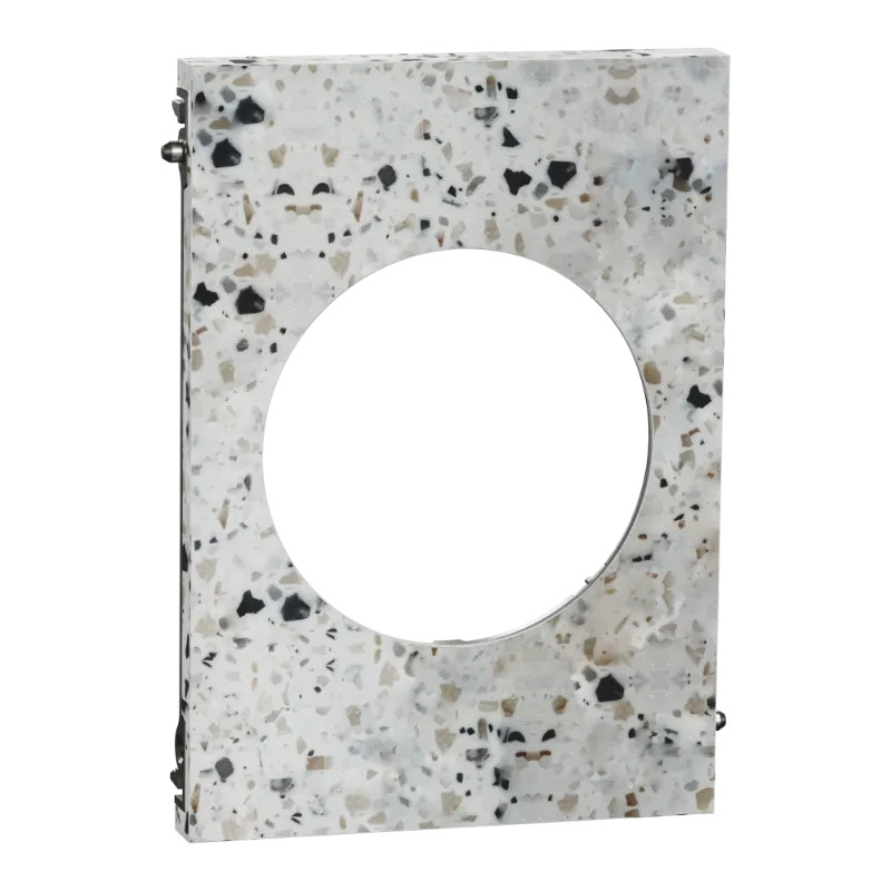 Odace Architecte - plaque de finition centrale - effet Terrazzo