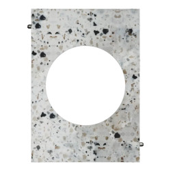 Odace Architecte - plaque de finition centrale - effet Terrazzo