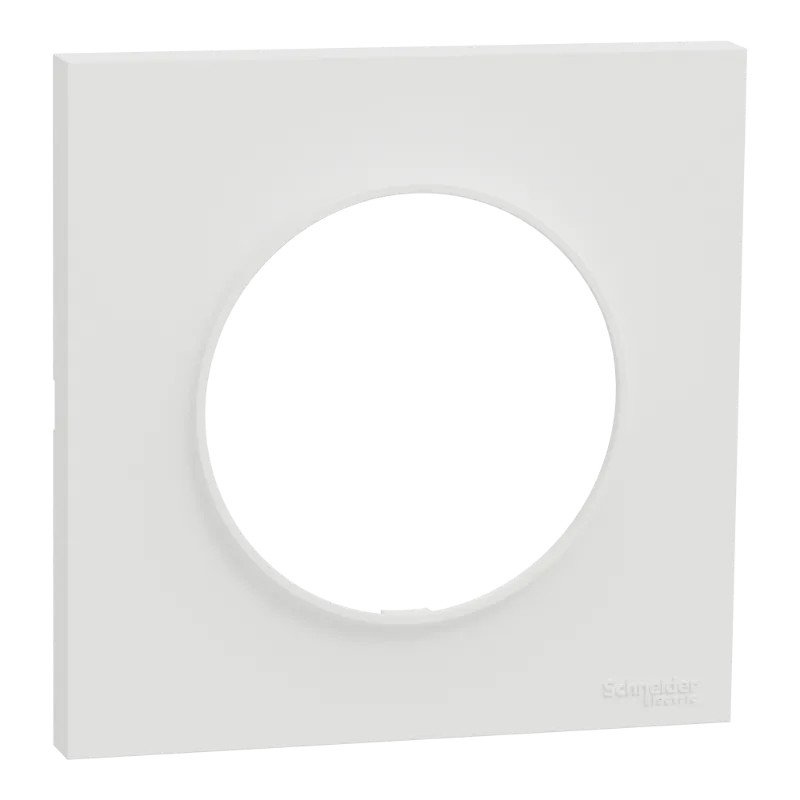 Odace Origine - plaque de finition 1 poste - couleur blanc