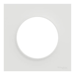 Odace Origine - plaque de finition 1 poste - couleur blanc