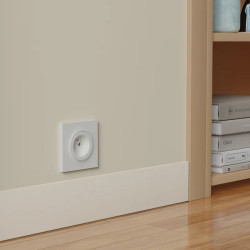 Odace Origine - plaque de finition 1 poste - couleur blanc