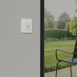 Odace Origine - plaque de finition 1 poste - couleur blanc