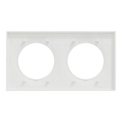 Odace Origine - plaque de finition 2 postes - couleur blanc