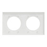 Odace Origine - plaque de finition 2 postes - couleur blanc