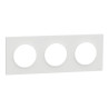 Odace Origine - plaque de finition 3 postes - couleur blanc