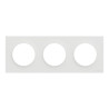 Odace Origine - plaque de finition 3 postes - couleur blanc