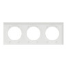 Odace Origine - plaque de finition 3 postes - couleur blanc