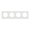 Odace Origine - plaque de finition 4 postes - couleur blanc