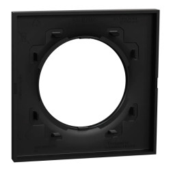 Odace Origine - plaque de finition 1 poste - couleur noir