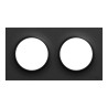 Odace Origine - plaque de finition 2 postes - couleur noir