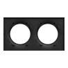 Odace Origine - plaque de finition 2 postes - couleur noir