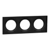 Odace Origine - plaque de finition 3 postes - couleur noir