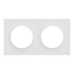 Odace Origine - lot de 84 plaques de finition 2 postes - couleur blanc