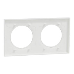 Odace Origine - lot de 84 plaques de finition 2 postes - couleur blanc