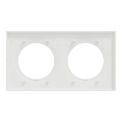 Odace Origine - lot de 84 plaques de finition 2 postes - couleur blanc