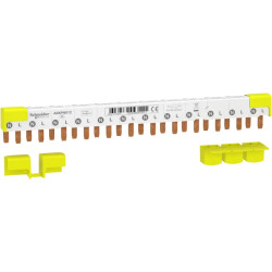 Acti9 iC40 - Peigne horizontal - 1P+N - 12 modules de 18mm - 80A - A9XPN612EU Schneider Electric