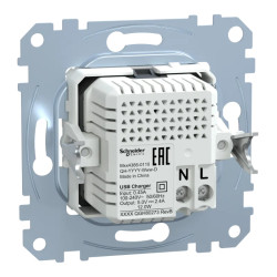 D-Life - prise chargeur double - USB A+C - 2.4 A - méca seul - MEG4366-0110 Schneider Electric