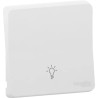 Mureva Styl - Enjoliveur avec symbôle lumière - IP55 - IK08 - blanc - MUR39202 Schneider Electric