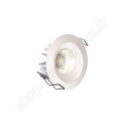 Spot led fixe blanc 10w  3000k 943lm ugr19 ip44 ik07