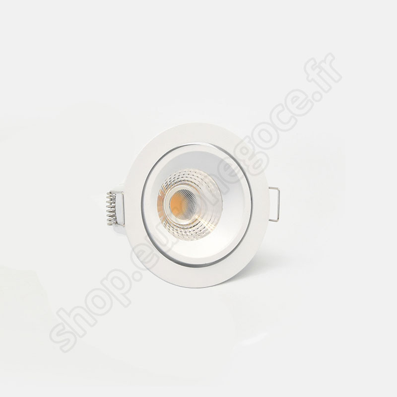 Spot led orientable blanc 10w 4000k 805lm ugr19 ip44 ik07