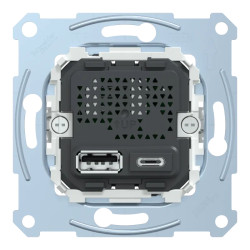 D-Life - prise chargeur double - USB A+C - 2.4 A - méca seul - MTN4366-0110 Schneider Electric