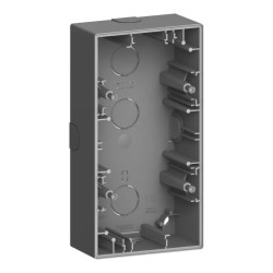 D-Life - boite pour montage saillie - anthracite - 2 postes - MTN4024-6534 Schneider Electric