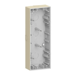 D-Life - boite pour montage saillie - blanc sable - 3 postes - MTN4034-6533 Schneider Electric