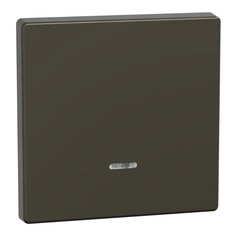 D-Life - enjoliveur pour commande simple avec voyant - métal mocca - MEG3320-6052 Schneider Electric