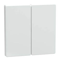 Enjoliveur double blanc lotus - MEG3400-6035 Schneider Electric