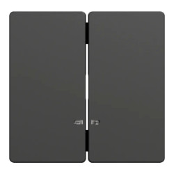 D-Life - enjoliveur pour commande double avec voyant - anthracite - MEG3420-6034 Schneider Electric