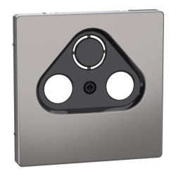 D-Life - enjoliveur pour prise télévision - métal nickel - MEG4123-6050 Schneider Electric