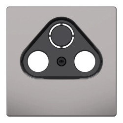 D-Life - enjoliveur pour prise télévision - métal nickel - MEG4123-6050 Schneider Electric