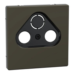 D-Life - enjoliveur pour prise télévision - métal mocca - MEG4123-6052 Schneider Electric