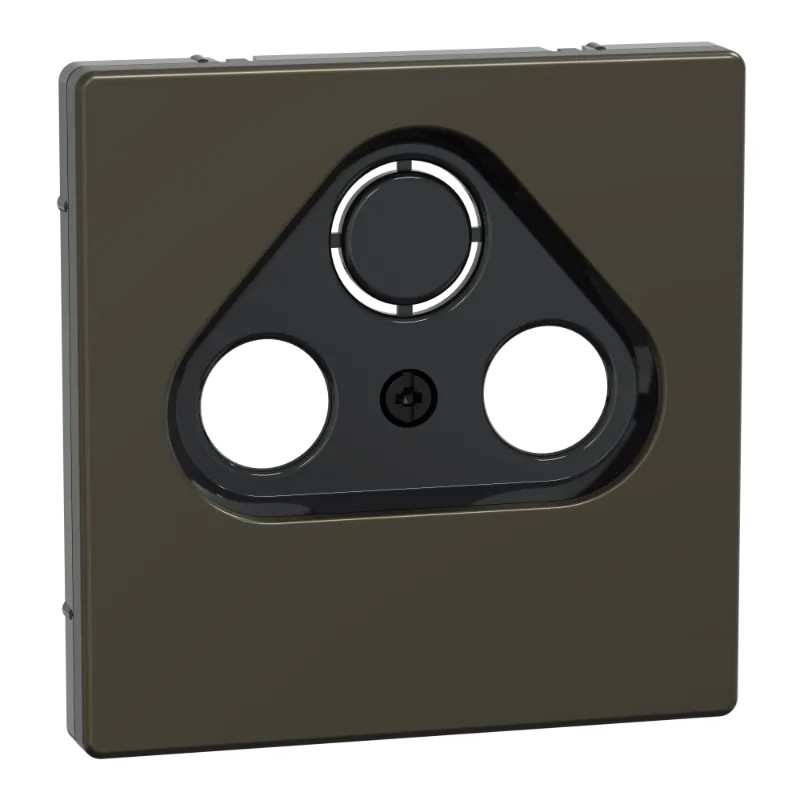 D-Life - enjoliveur pour prise télévision - métal mocca - MEG4123-6052 Schneider Electric