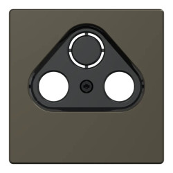 D-Life - enjoliveur pour prise télévision - métal mocca - MEG4123-6052 Schneider Electric