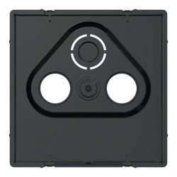 D-Life - enjoliveur pour prise télévision - métal mocca - MEG4123-6052 Schneider Electric