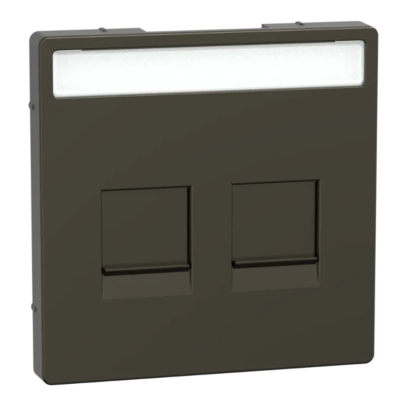 Enjo RJ45 porte-étiq mocca - MEG4564-6052 Schneider Electric