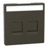 Enjo RJ45 porte-étiq mocca - MEG4564-6052 Schneider Electric