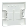 Enjo simple RJ45x2 blanc lotus - MEG4572-6035 Schneider Electric