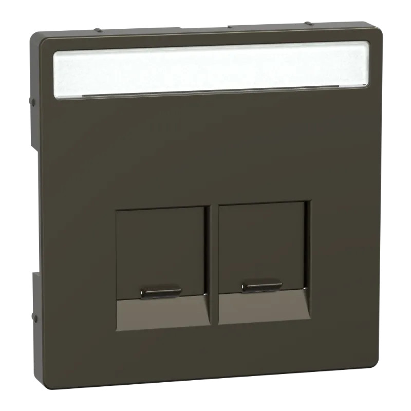 Enjo étiquette RJ45x2 mocca - MEG4574-6052 Schneider Electric