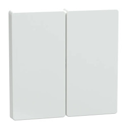 Enjoliveur double blanc lotus - MTN3400-6035 Schneider Electric