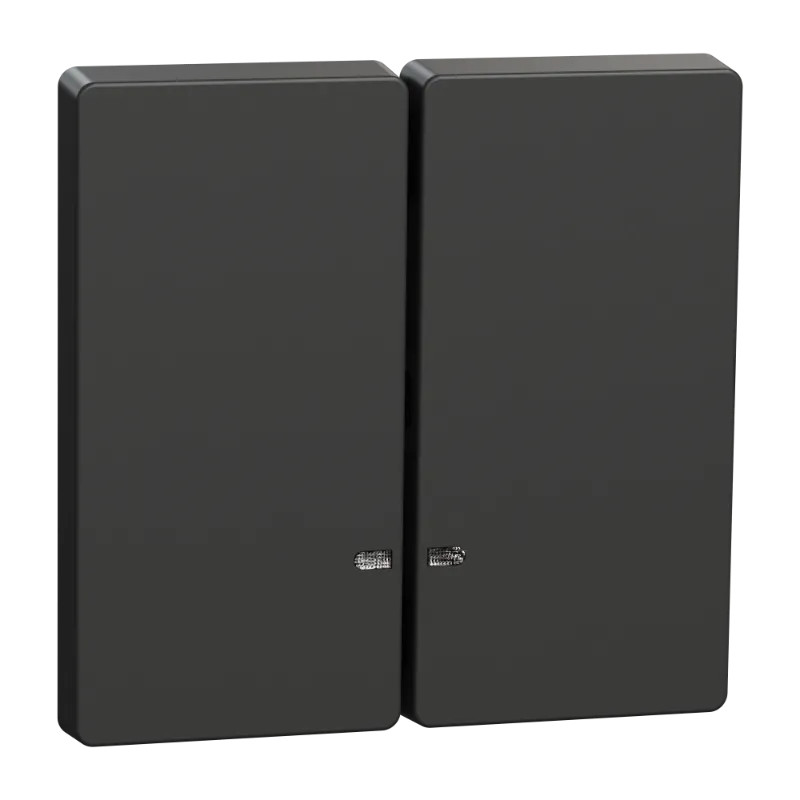 D-Life - enjoliveur pour commande double avec voyant - anthracite - MTN3420-6034 Schneider Electric